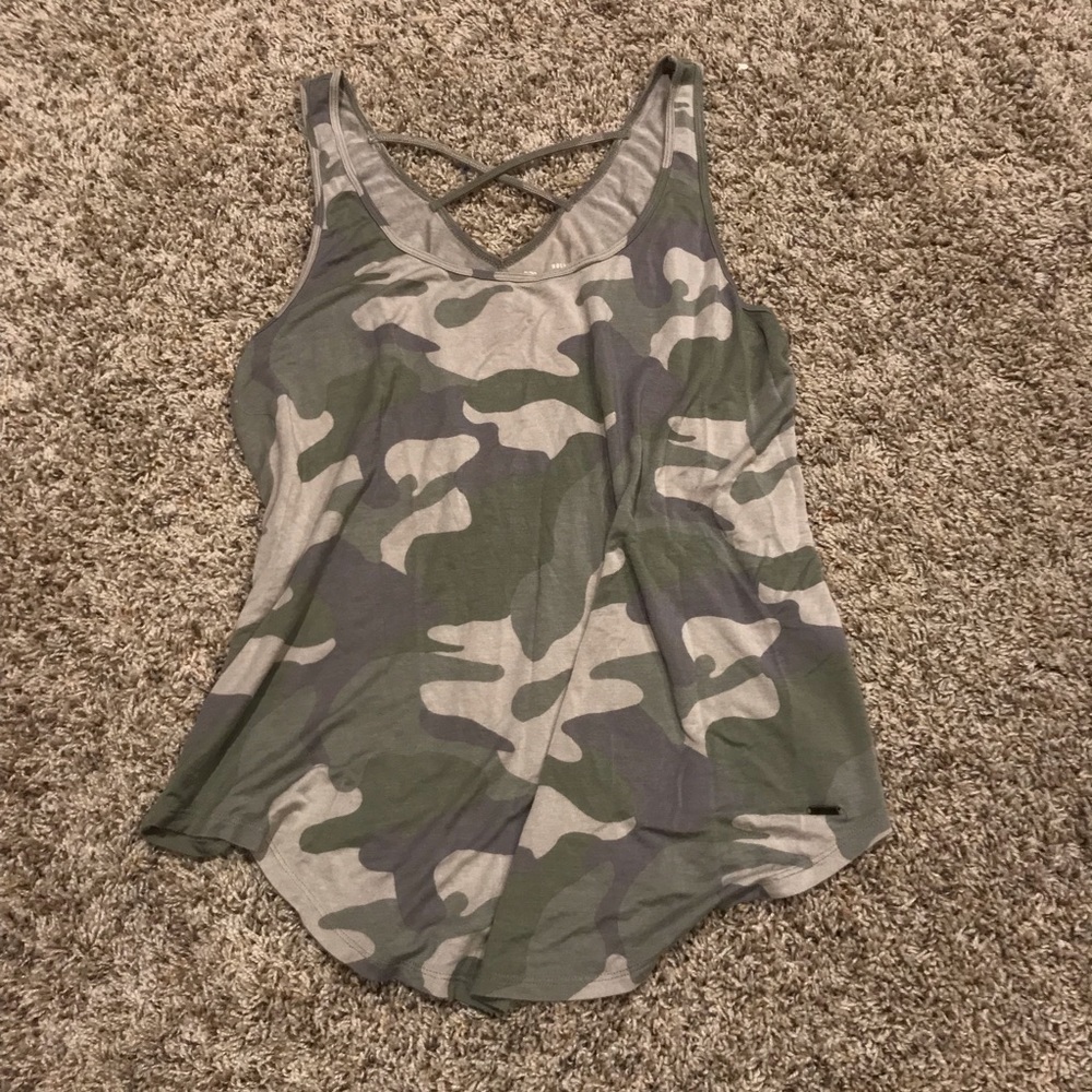 Hollister Camouflage Strappy Tank Top Size Medium